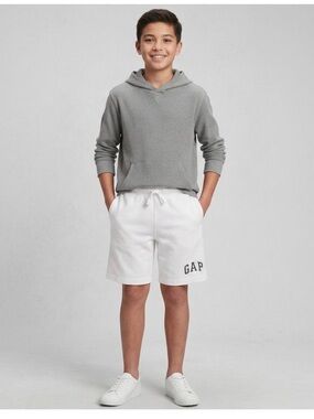 GAP White Logo Sweat Shorts